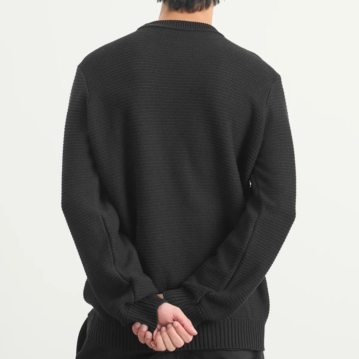 Джемпер из хлопка и кашемира Ghost Cotton Cashmere Knit Jumper Stone Island, Black — фото 3