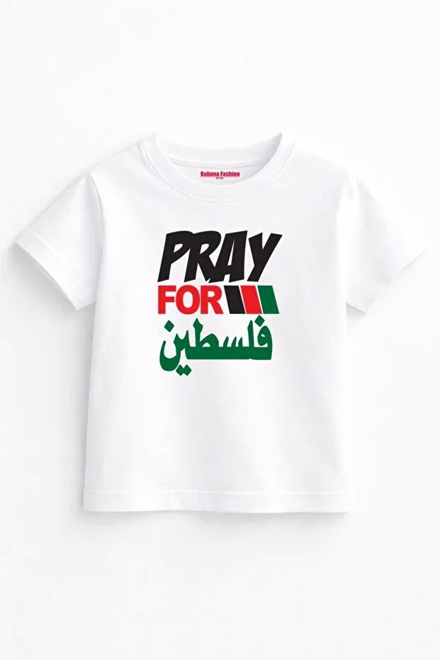 Детский комплект футболок для девочек с принтом Palestine Spirit Rabona Fashion, Multicolored — фото 3