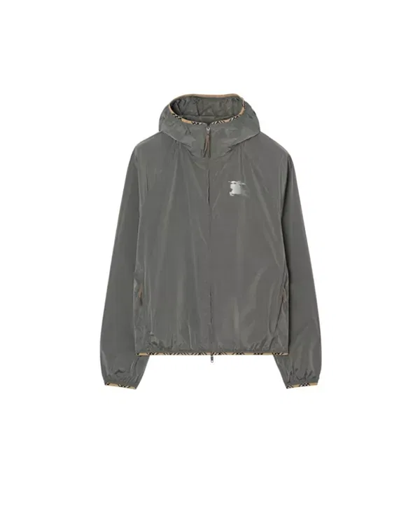 Мужская куртка с капюшоном из нейлона Burberry, Carbon Grey — фото 4
