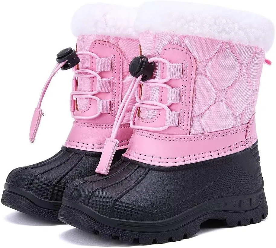 Детские зимние ботинки для мальчиков и девочек BMCiTYBM, Dark Pink