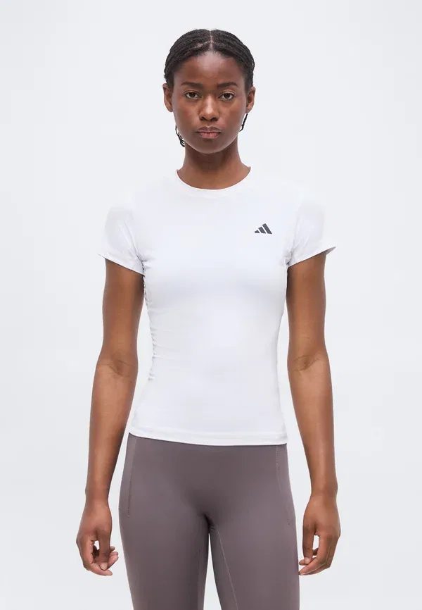 Футболка из хлопка Adidas Performance, белый