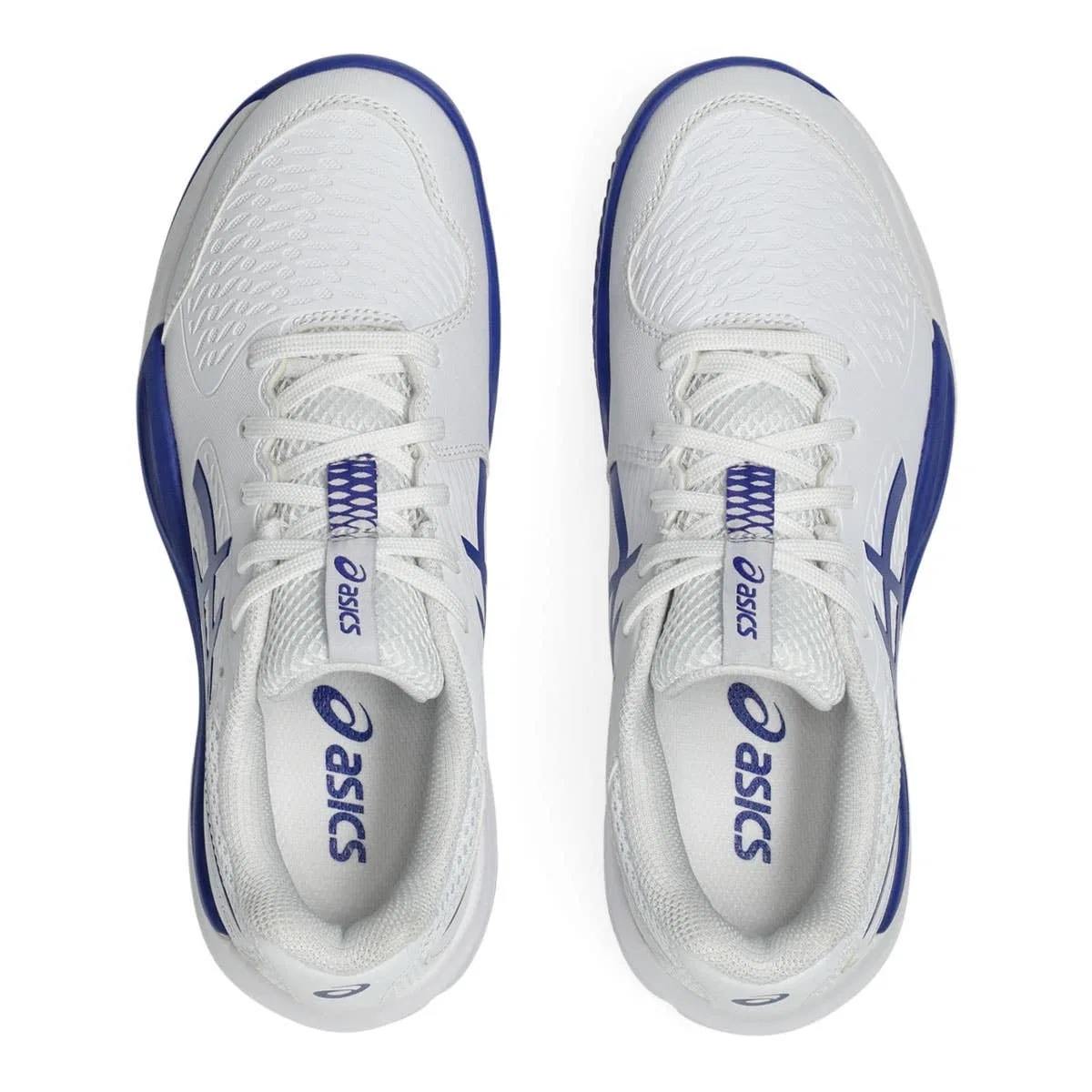 Детские кроссовки для мальчиков с гелевой амортизацией Gel-Resolution X GS Clay White ASICS, White Dark Cobalt — фото 4