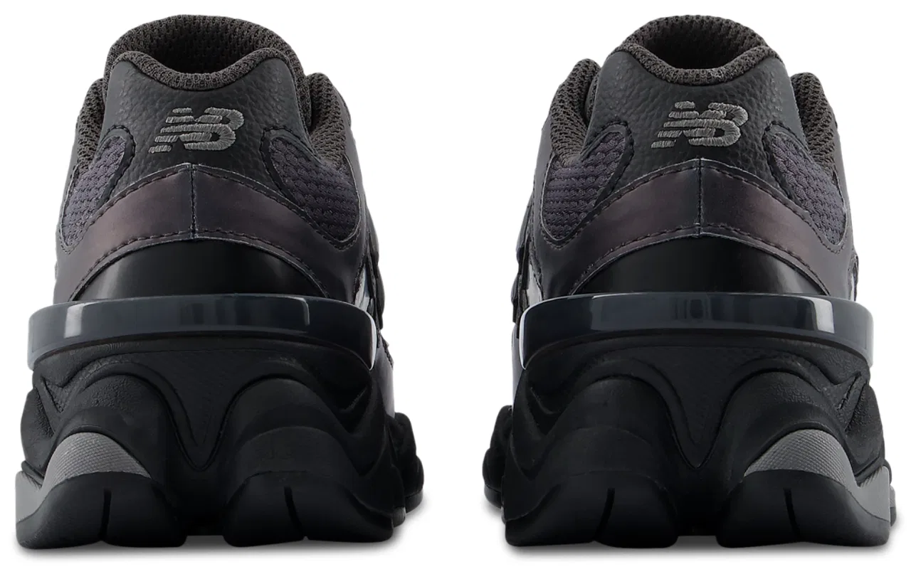 Детские кроссовки для мальчиков с верхом из синтетической сетки 9060 New Balance, Black Reflect/Grey — фото 3