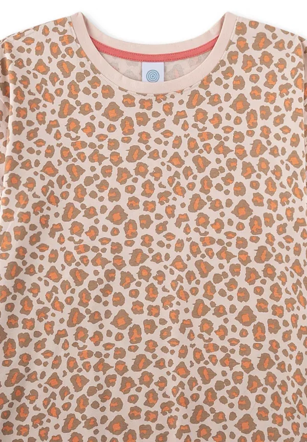 Пижамный комплект с принтом Set Sanetta, orange, оранжевый — фото 3