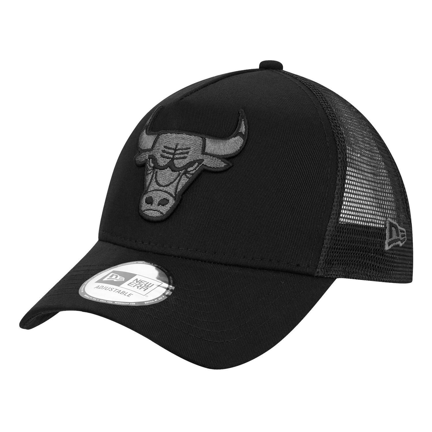 

Кепка 9FORTY Chicago Bulls A-Frame Trucker NEW ERA, черный/серый/черный