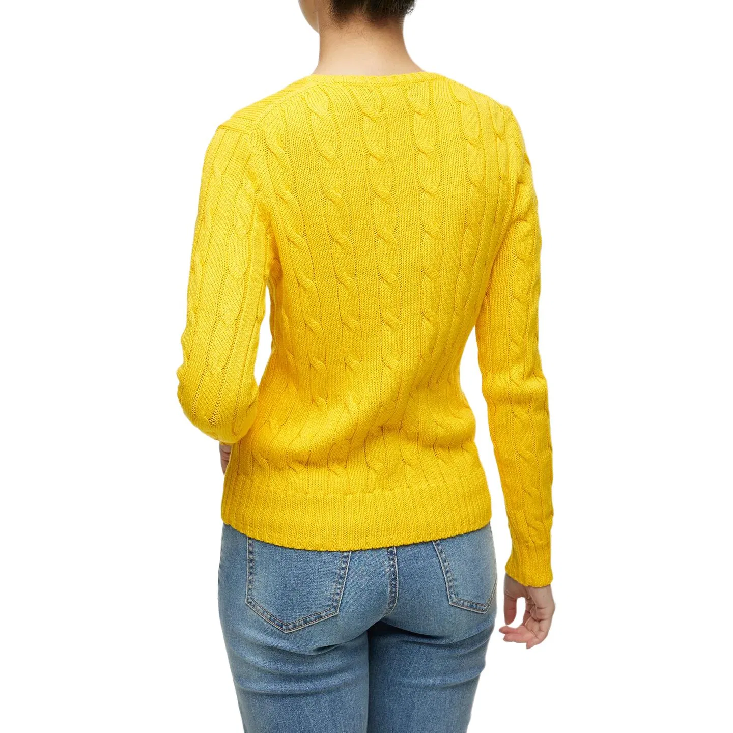 Женский свитер желтый Polo Ralph Lauren, Yellow — фото 3