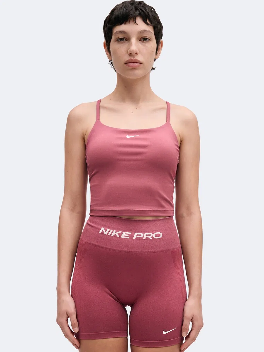 Топ NIKE Sports Top 'ONE' цвета маджента — фото 2