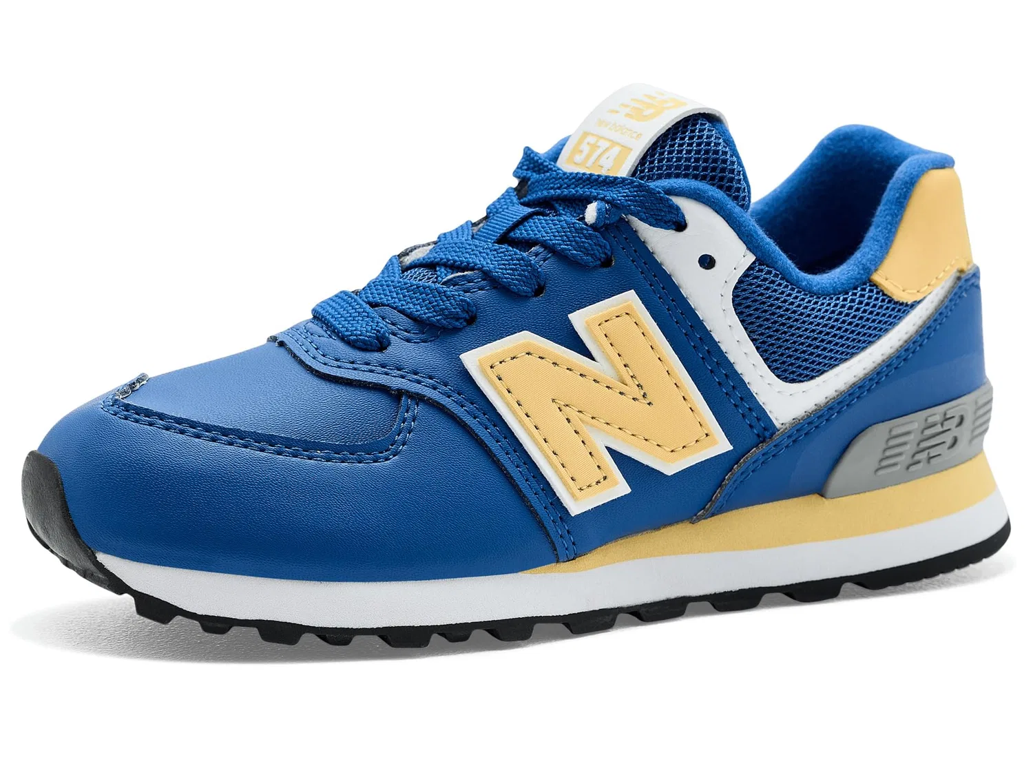 Кроссовки 574 Lace (для маленьких детей) New Balance Kids, Atlantic Blue/Clementine — фото 2
