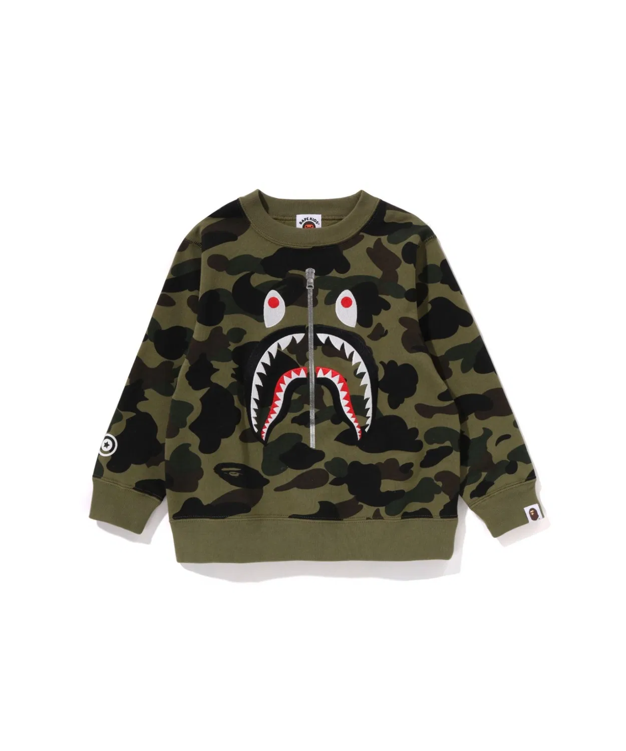 Детское худи с принтом A BATHING APE, Green