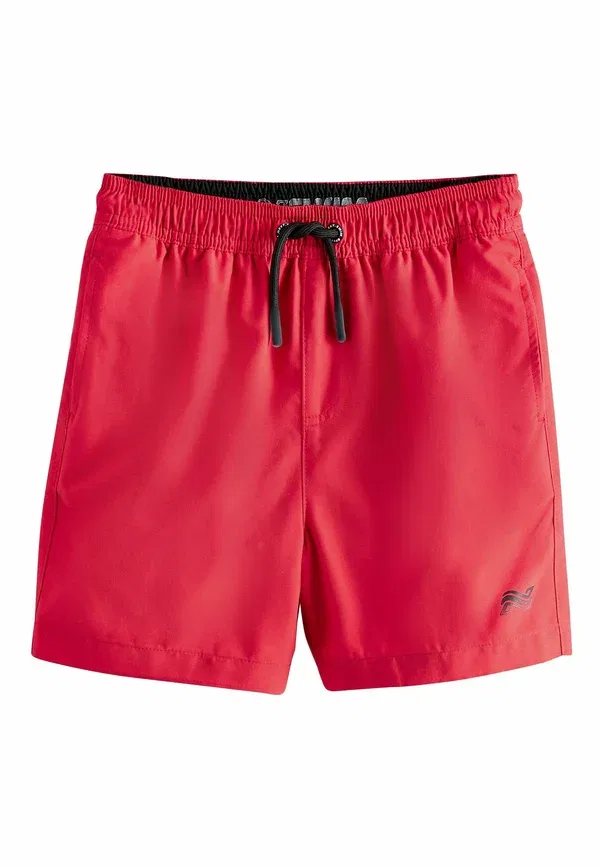 Плавки 2 шт, Regular fit, Swim shorts, Next, черный/красный — фото 3