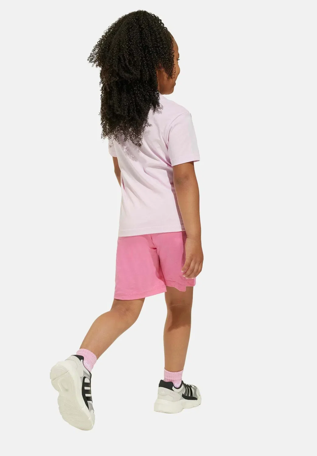 Conjunto de camiseta y pantalones Essentials унисекс - спортивные штаны Adidas Performance, Clear Pink White — фото 2