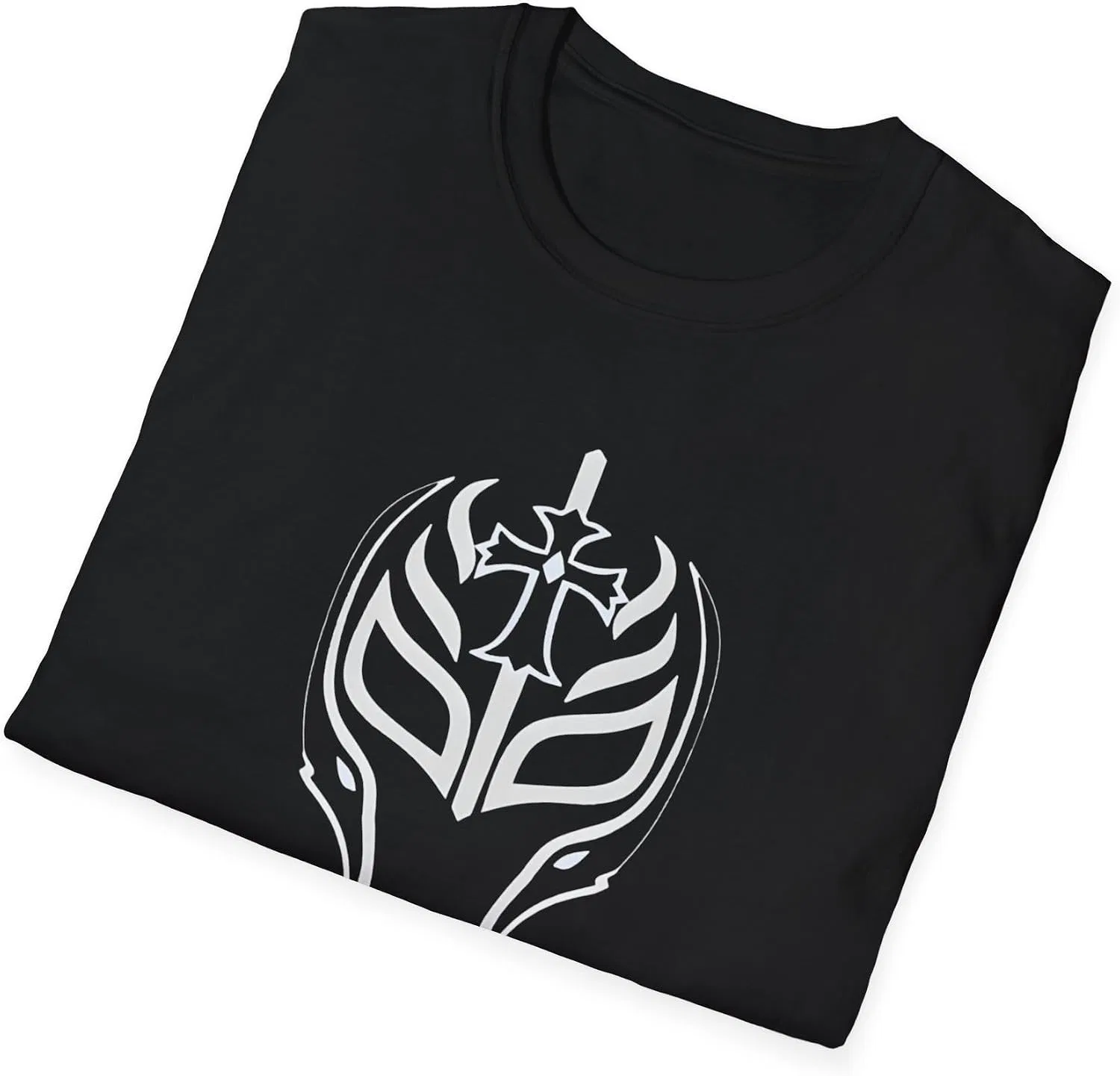 Женская футболка с принтом Mysterio Wrestling, чёрный — фото 4