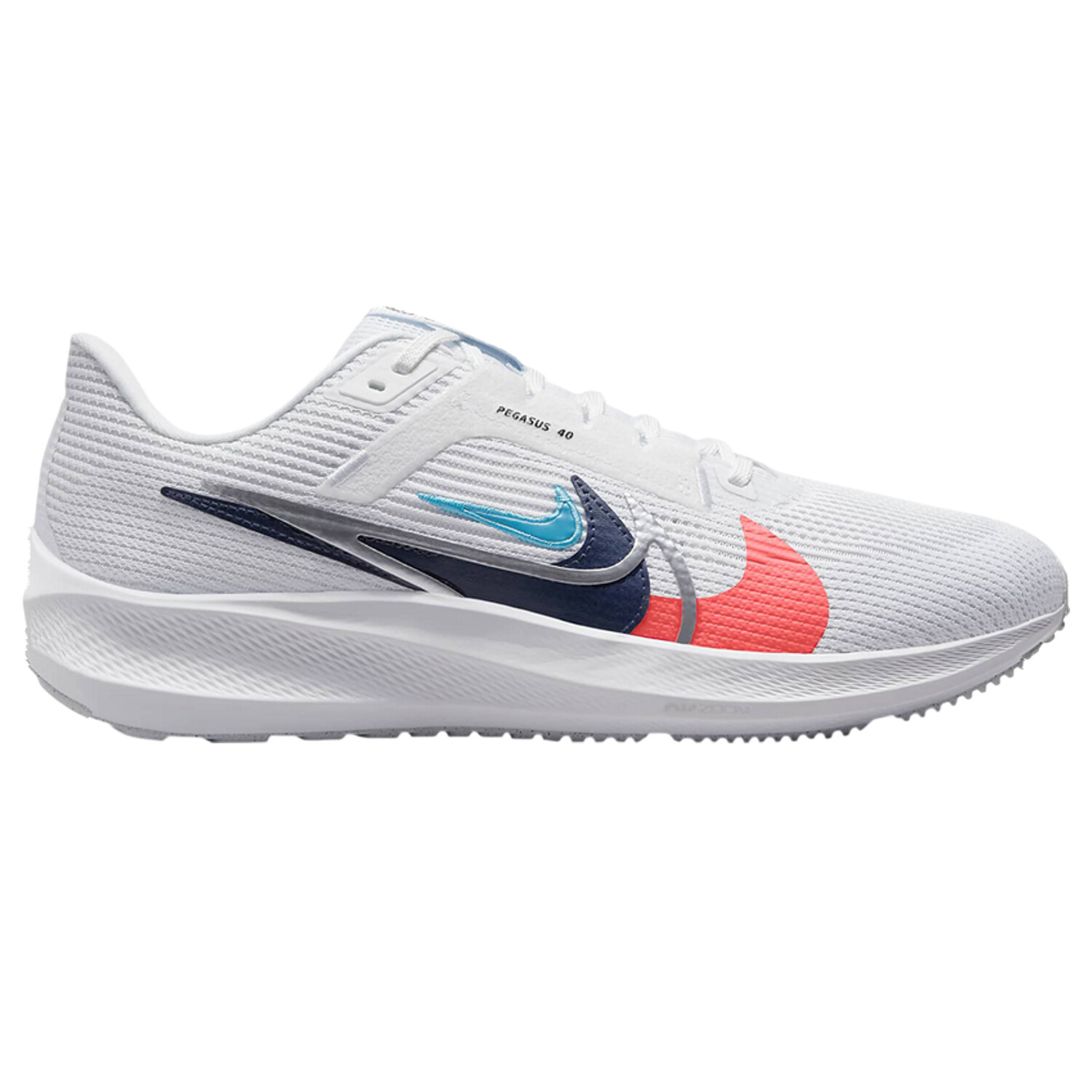 

Кроссовки Nike Air Zoom Pegasus 40 Premium 'Quadruple Swoosh - White Multi-Color', Белый