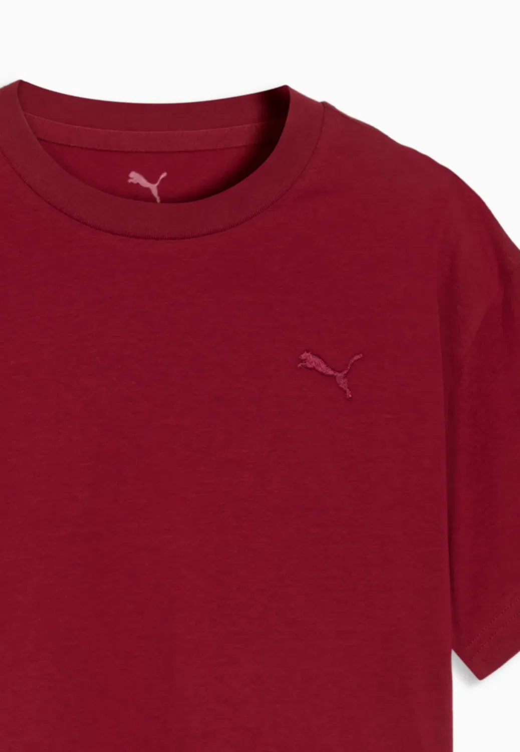Классическая футболка свободного кроя с графическим принтом (короткая) Puma, Garnet Glow — фото 3