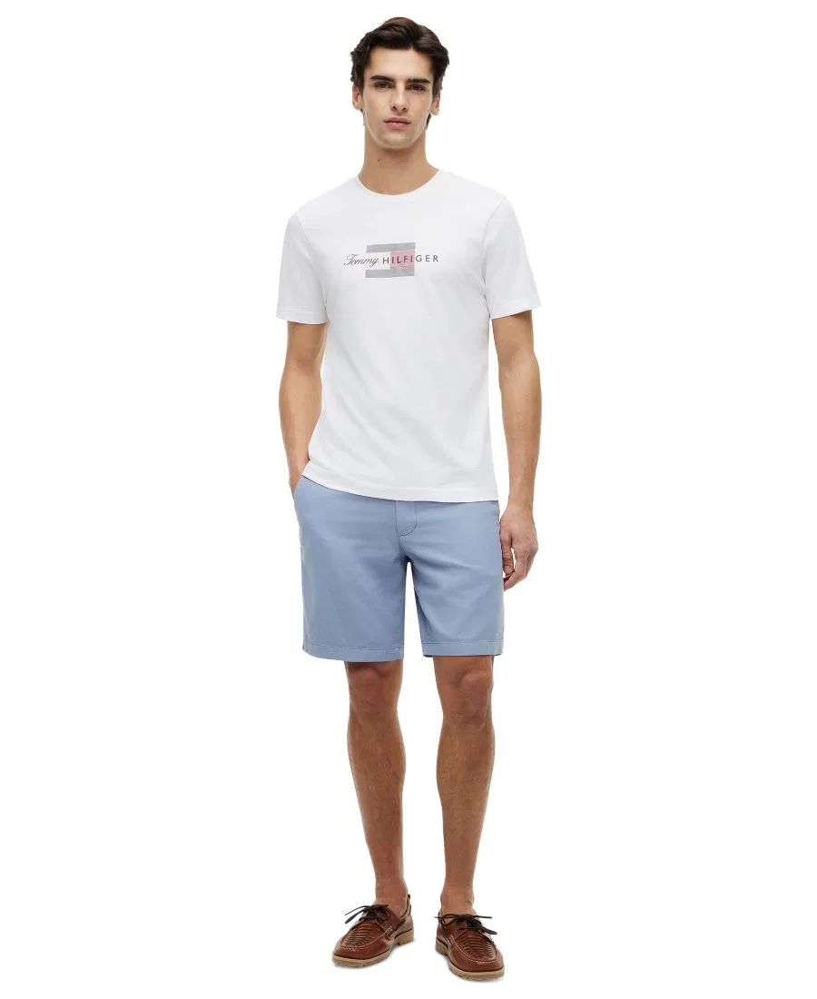 Футболка с коротким рукавом Script Flag Tommy Hilfiger, White — фото 2