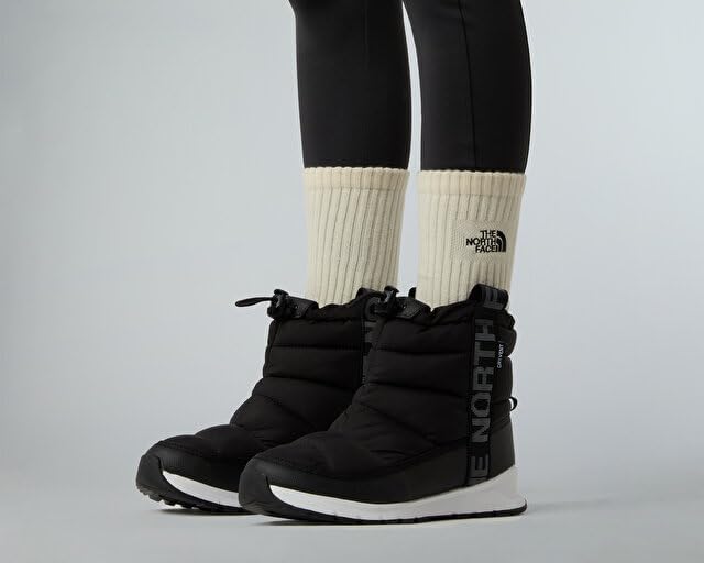 Детские ботинки THE NORTH FACE Thermoball с застежкой-полувысокие, белый/черный — фото 2