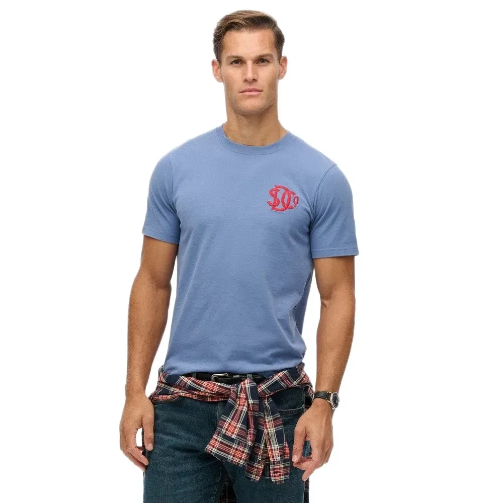 Футболка с коротким рукавом Neon Relaxed Superdry, синий