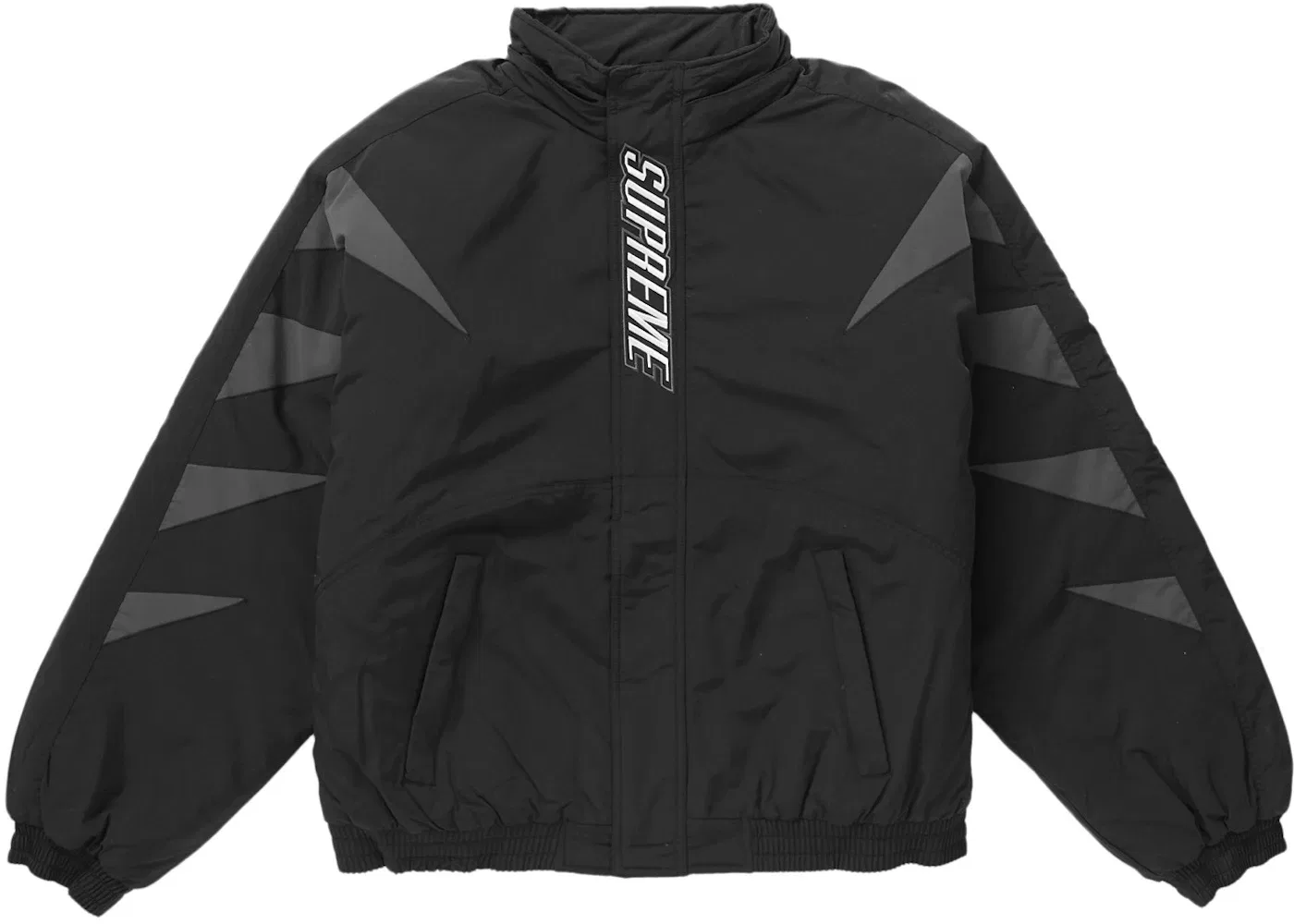 Мужская куртка-пуховик с принтом Wildcat Sideline Puffer Jacket Supreme, Black — фото 2