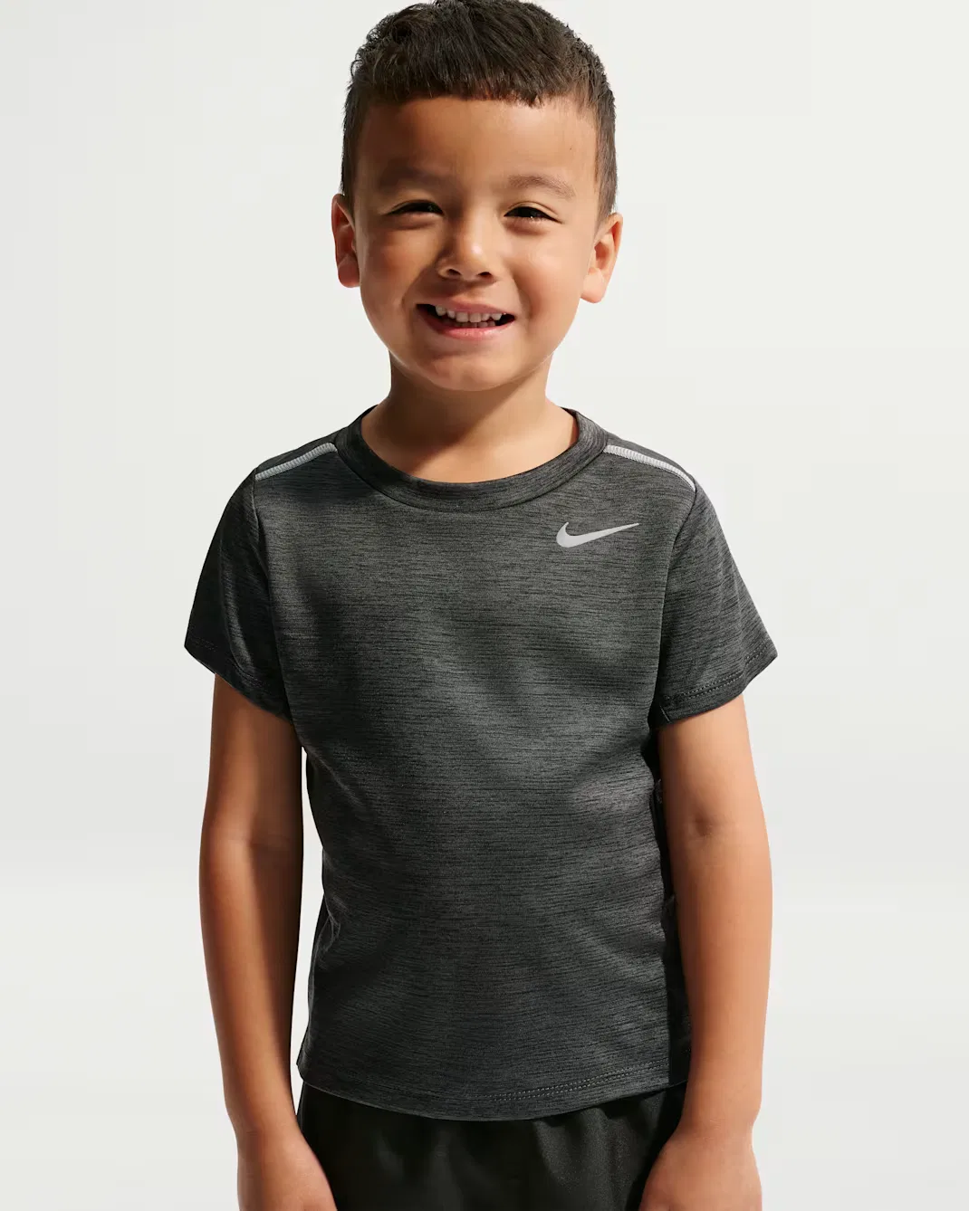 Детский комплект Dri-FIT Miler: футболка и шорты Nike, Black — фото 2