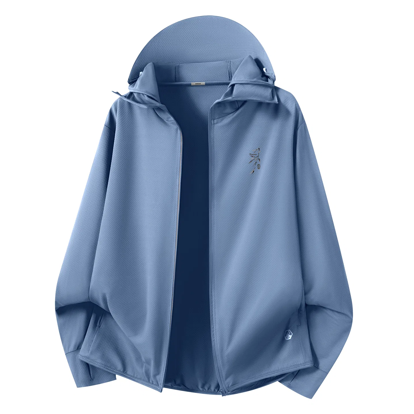 Детская ветровка с защитой от солнца UPF50+ MINISO, Iron Stone Blue