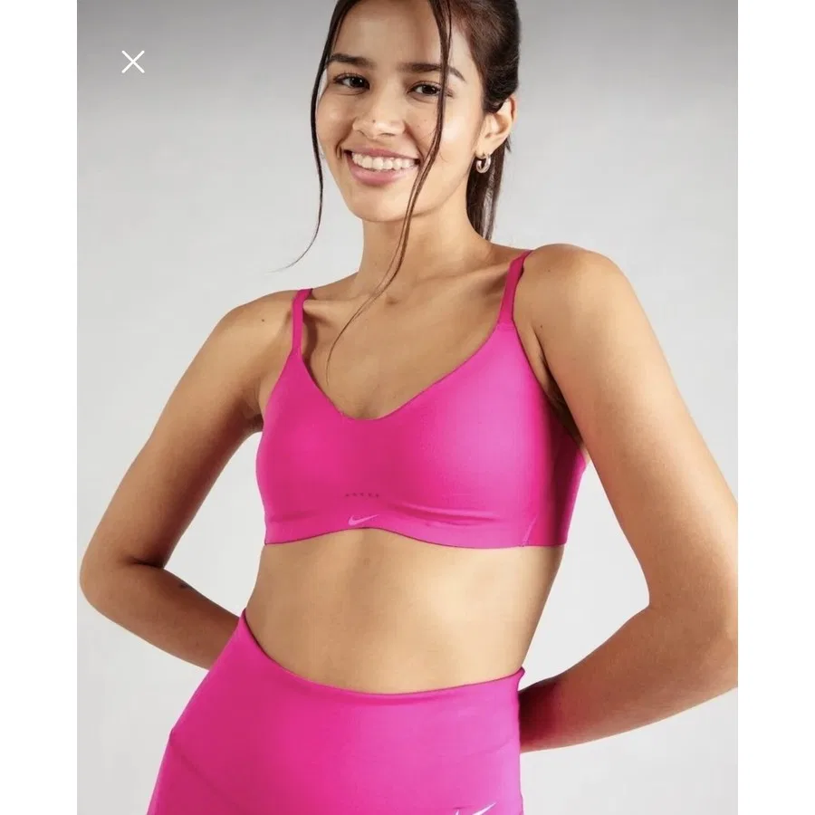 Спортивный бюстгальтер с легкой поддержкой Alate Minimalist Nike, Розовый