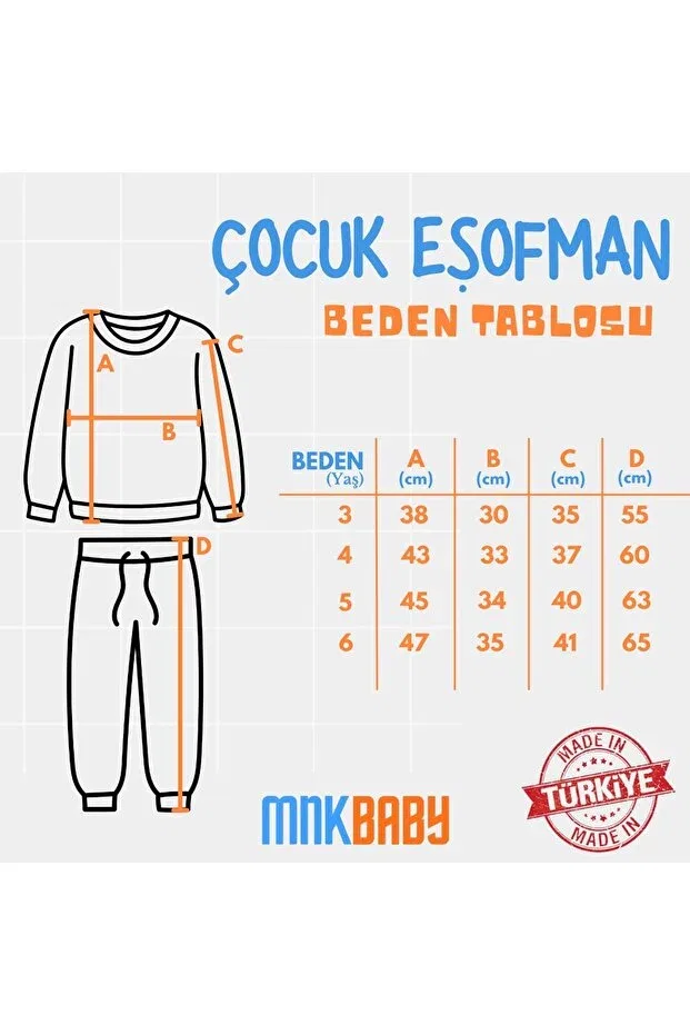 Детский спортивный костюм для мальчиков с принтом Work Mnk Baby&Kids, Brown — фото 2