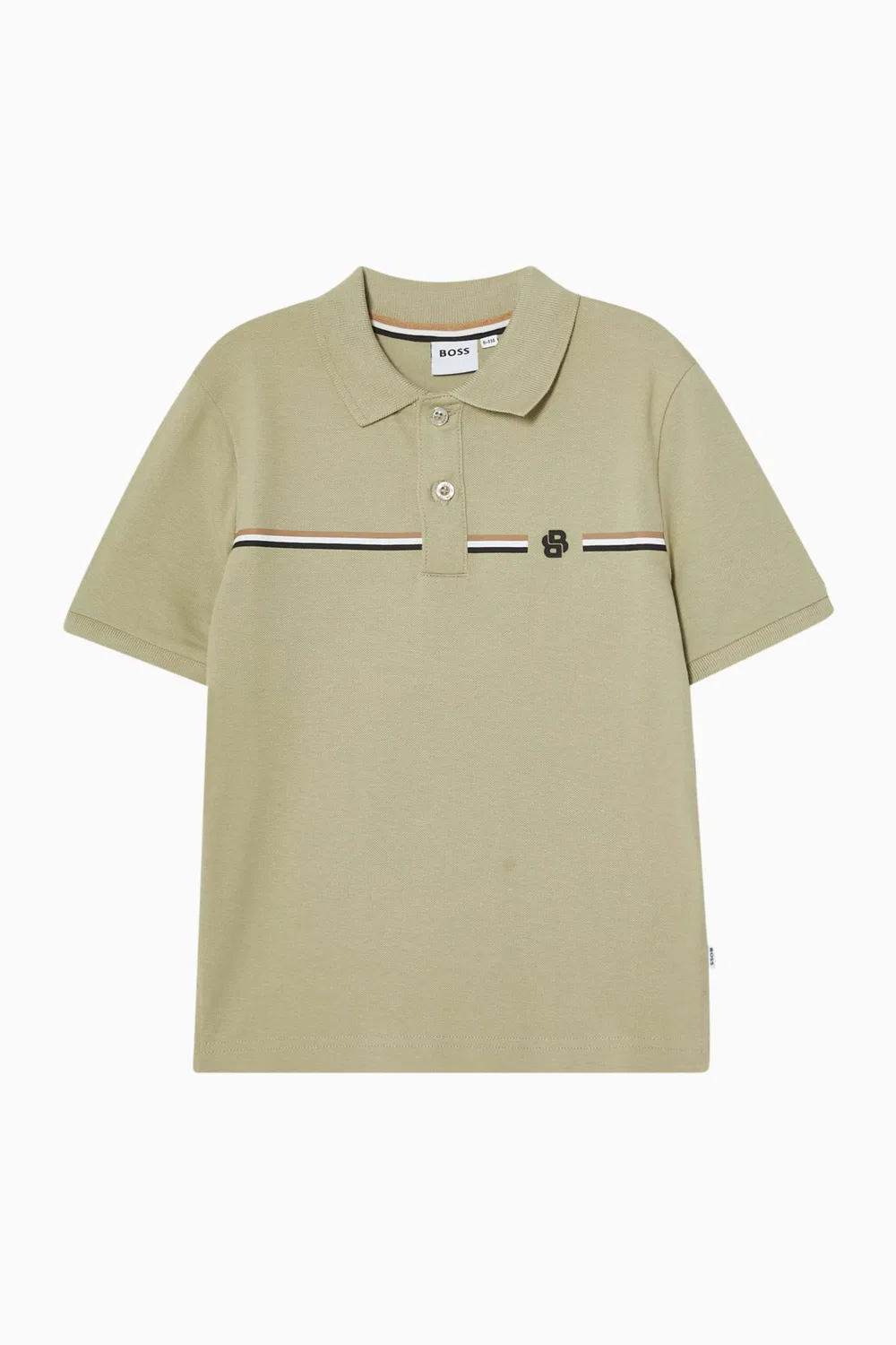 Футболка поло из хлопкового пике BOSS Kidswear