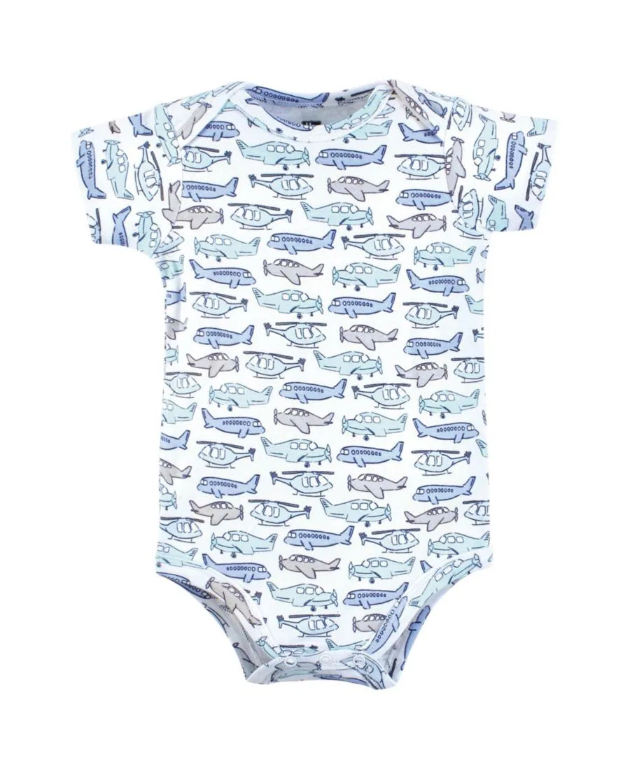 Комплект боди с длинным рукавом из хлопка Hudson Baby, Born to Fly — фото 4