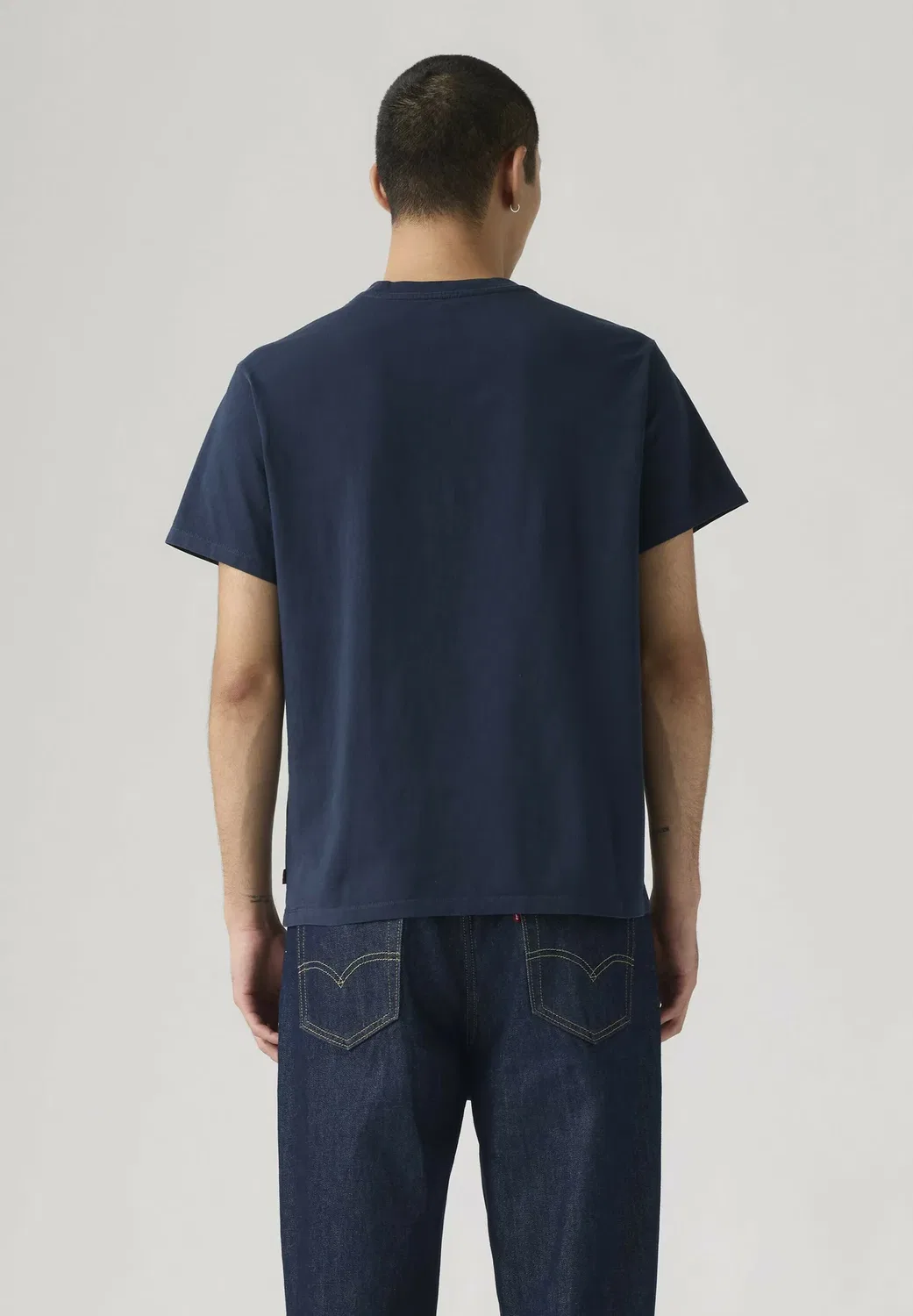 Свободная футболка с карманом - базовая футболка Levi'S, Garment Dye Fa- Blues — фото 2