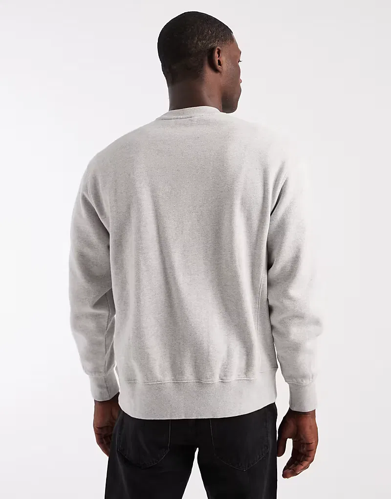 Свитшот authentic garment dye с круглым вырезом Levi's, светло-серый — фото 3