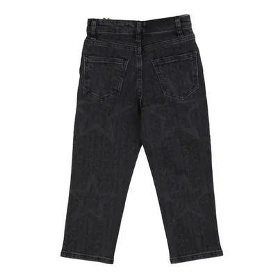 Джинсы с регулируемой талией Kids Denim Bottom Jeans MSGM, Denim Nero/Black Denim — фото 2