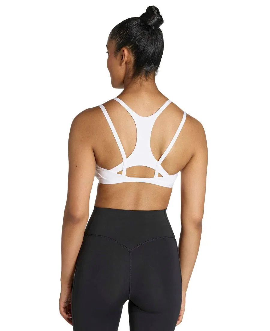 Женский спортивный топ для тренировок Optime Workout Strappy Light Support adidas, White — фото 3