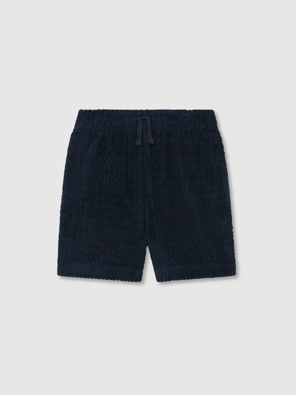 Шорты из махровой ткани с утяжкой, Tide Reiss, синие — фото 2
