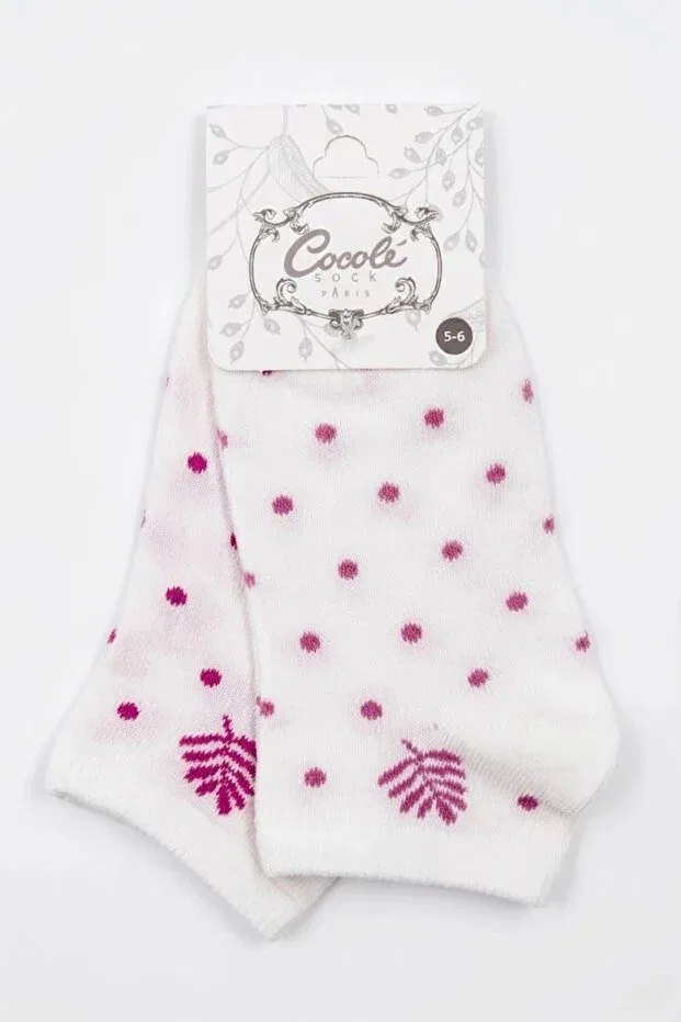 Детские носки-пинетки для девочек хлопковые комплект 2 шт Cocole Socks, Multicolor