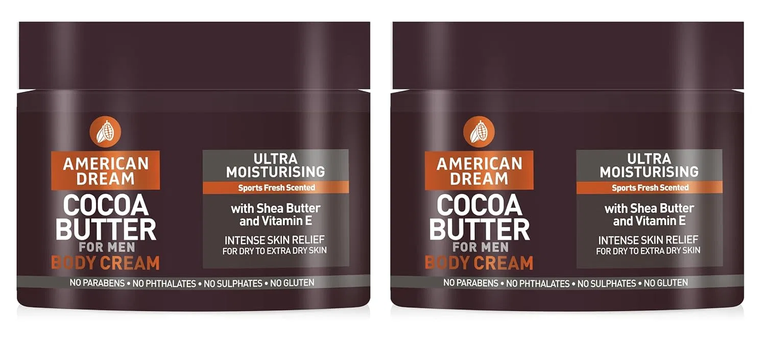 Крем для тела Cocoa Butter Body Cream, American Dream, 2 x 500 мл, Sporty Fresh Fragrance