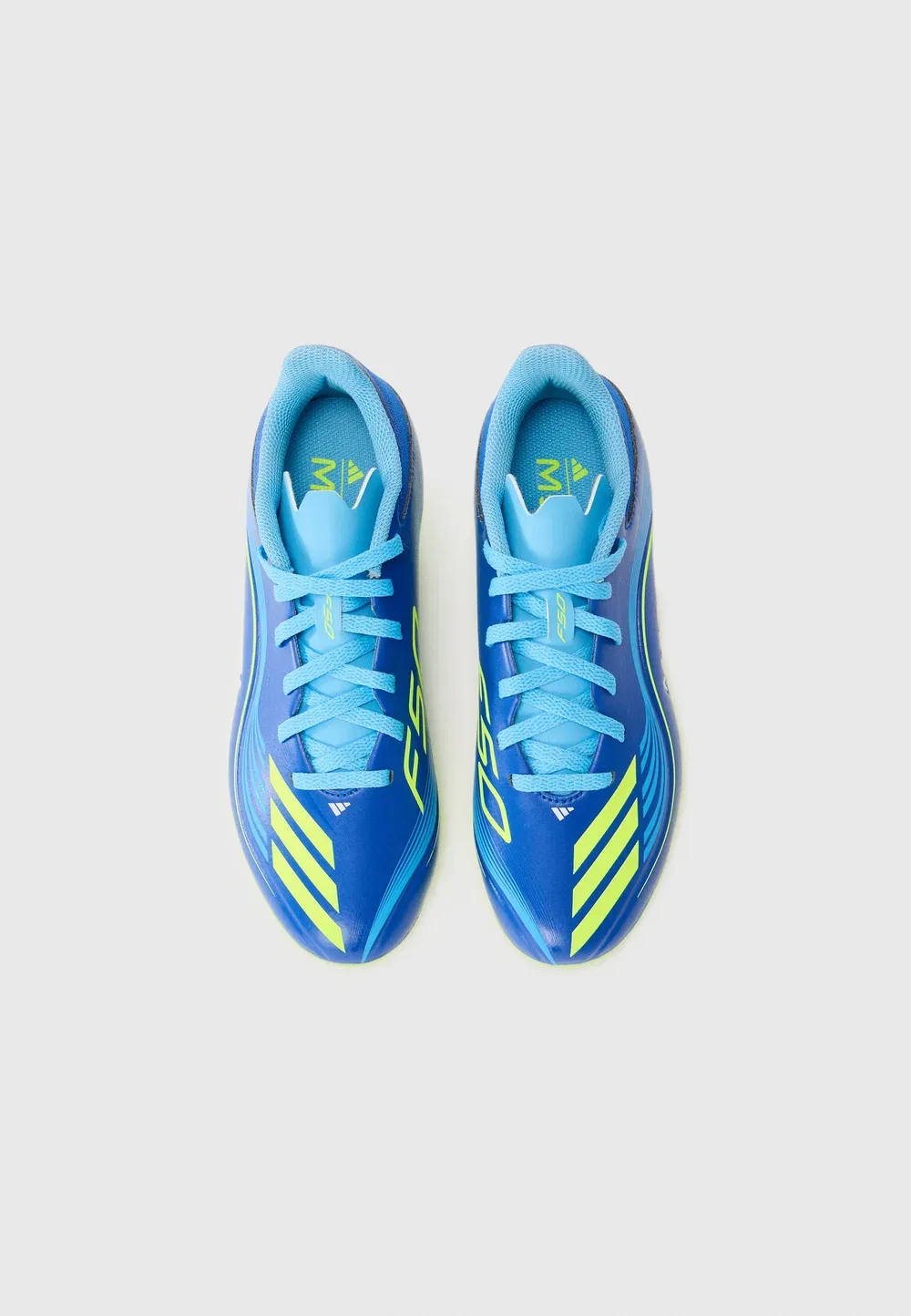Футбольные бутсы F50 Messi League FG/MG унисекс для твердого грунта Adidas Performance, Team Royal Blue/Solar Yellow/Semi Blue Burst — фото 4