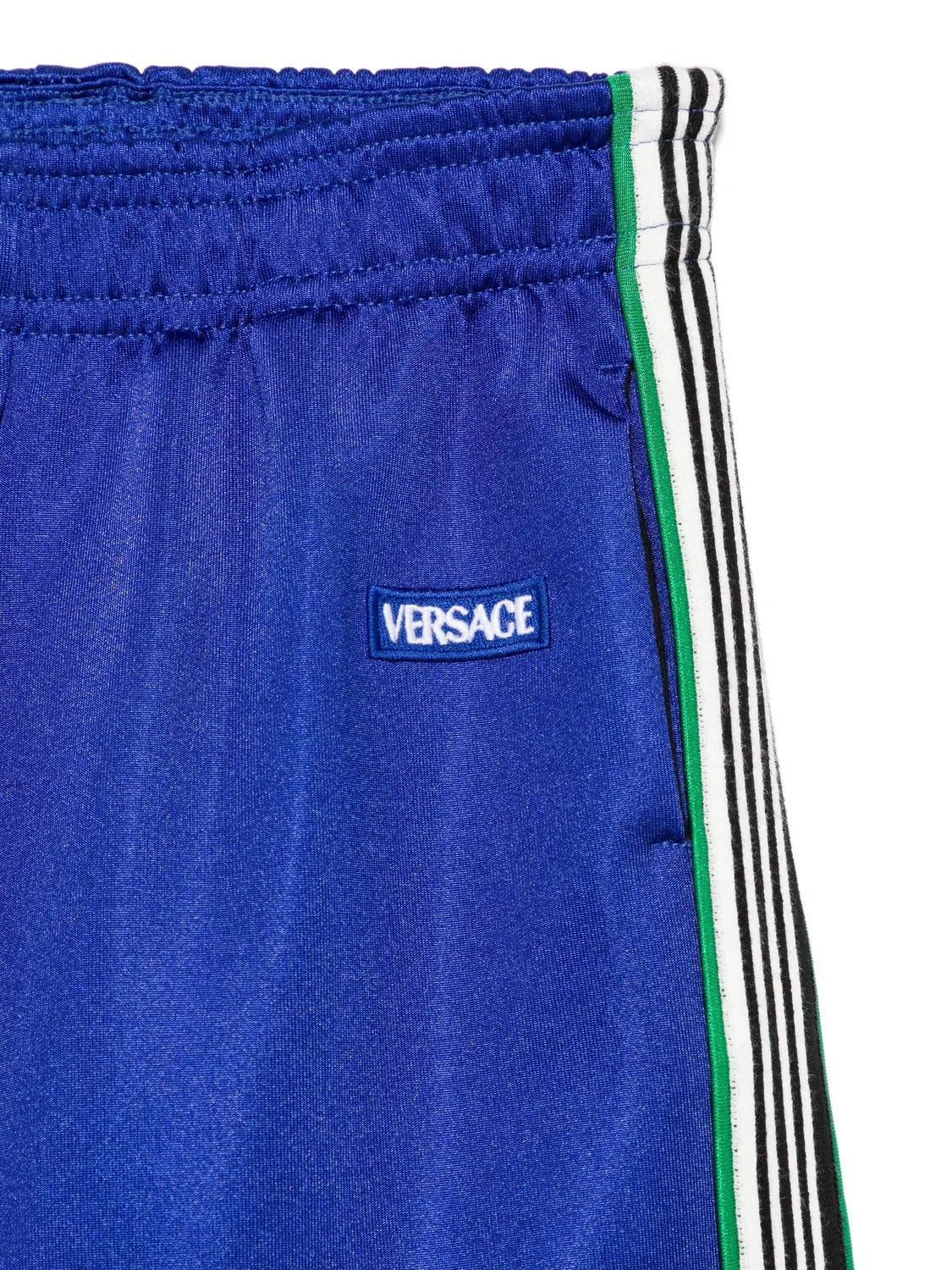 Спортивные штаны с полосками Versace, королевский синий — фото 2