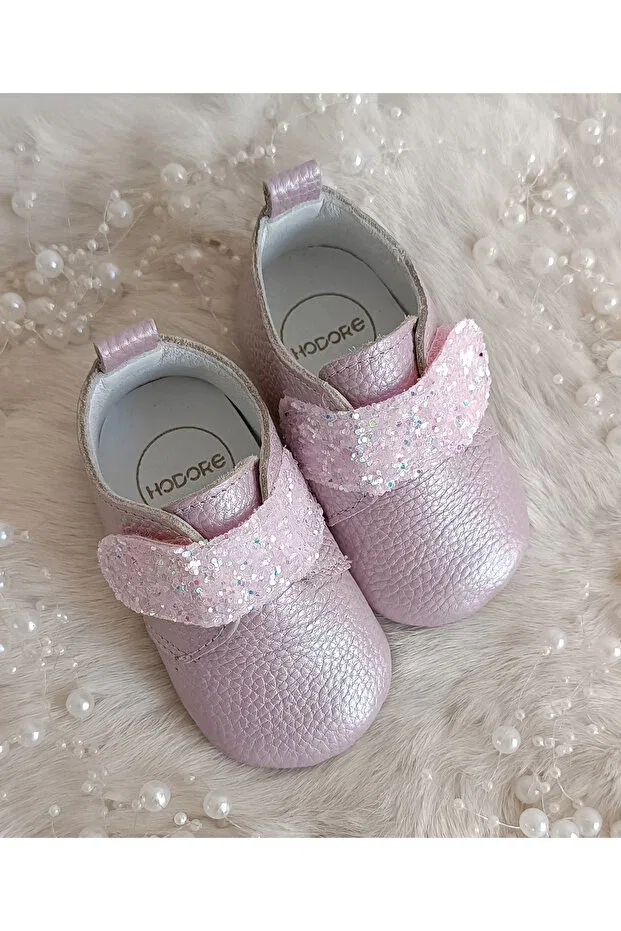 Детские туфельки из натуральной кожи Juno Hodore, Stony Lilac