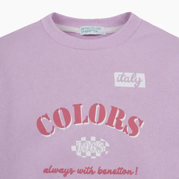 Свитшот, Benettonkids, разноцветный — фото 4