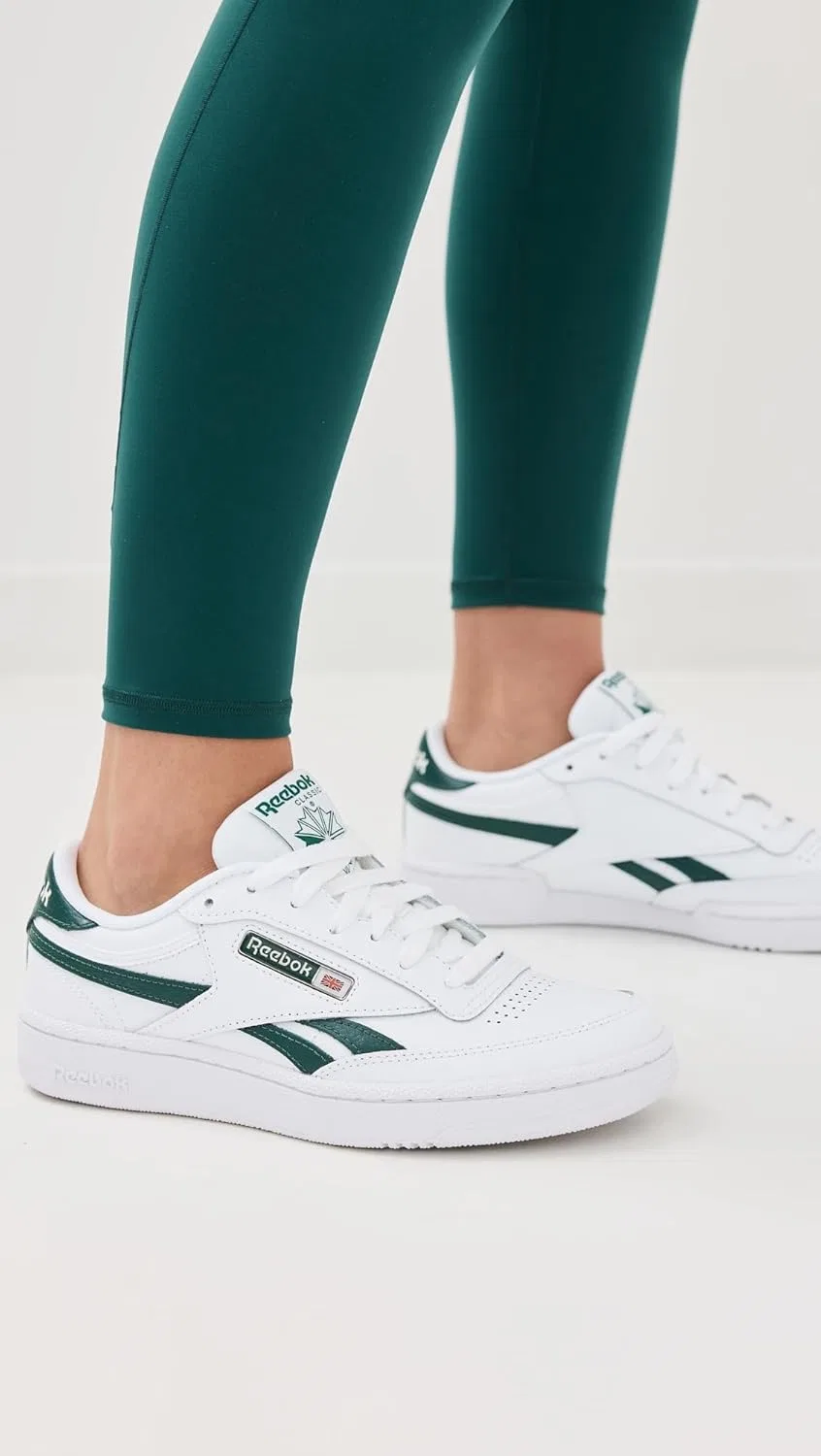 Кроссовки теннисные Reebok, цвет White/Collegiate Green/White — фото 2