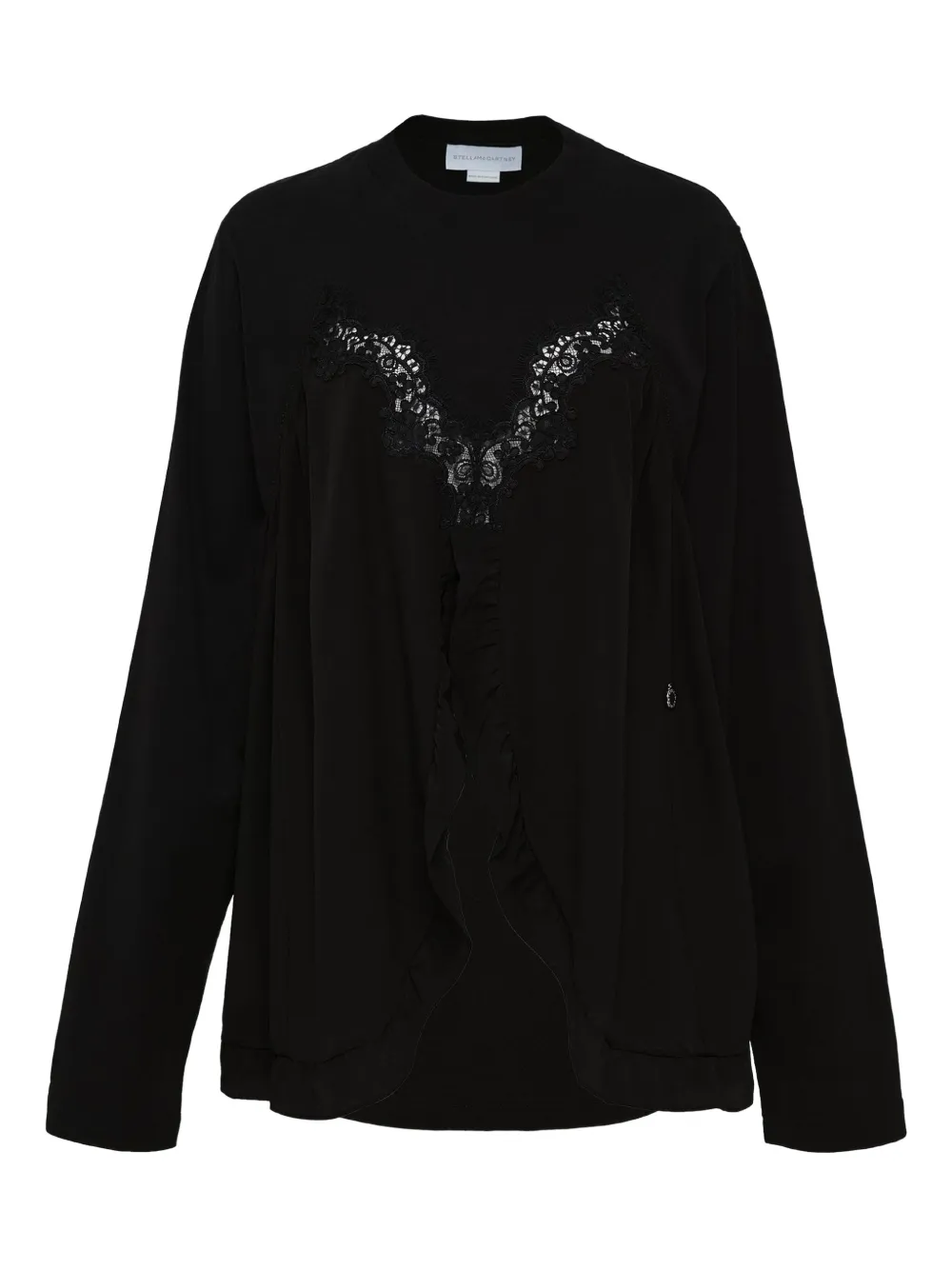 

Свитер с кружевными вставками STELLA MCCARTNEY, черный