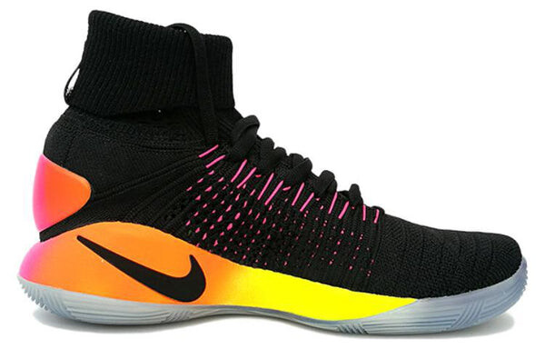 Кроссовки hyperdunk 2016 flyknit Nike, черный — фото 2