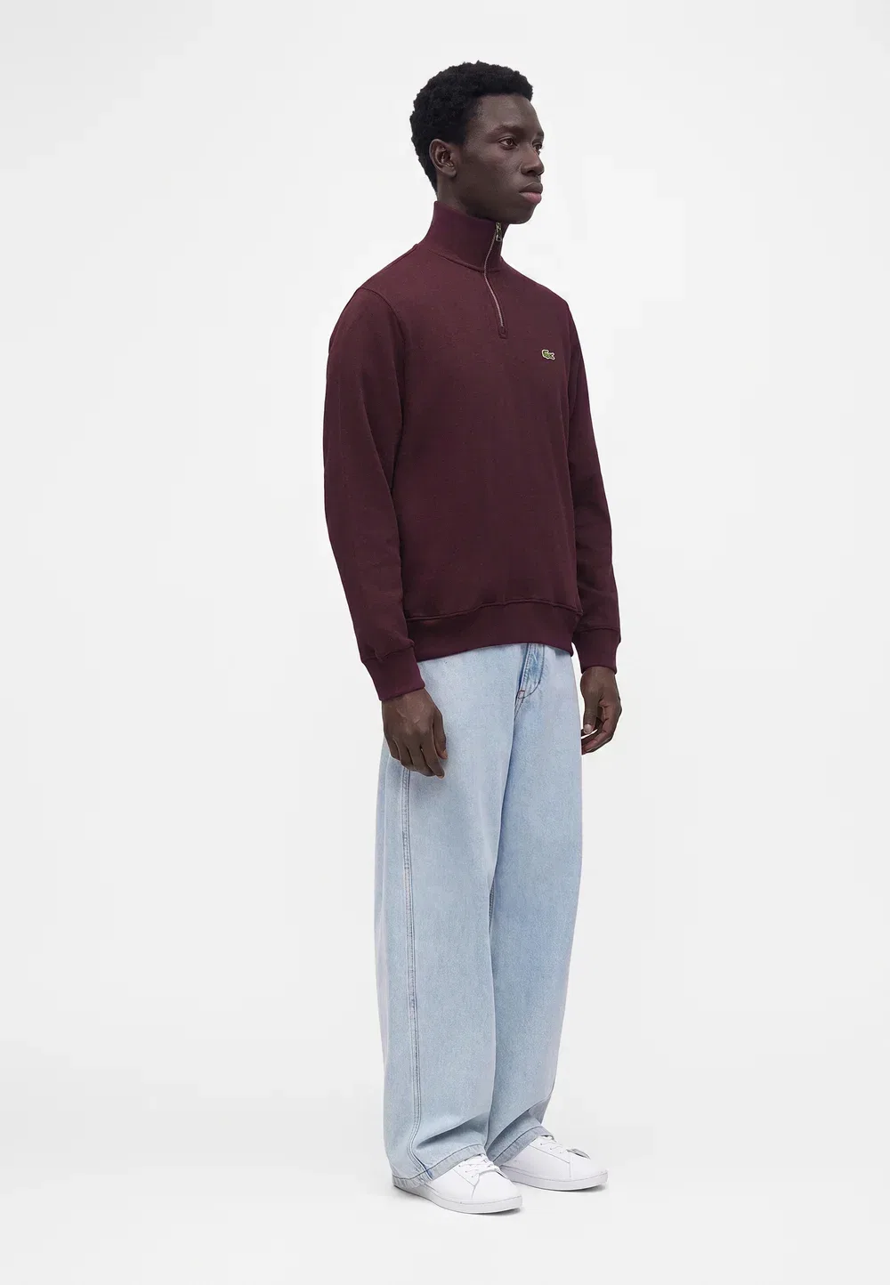Джемпер Lacoste Oxalis, на молнии, однотонный — фото 4