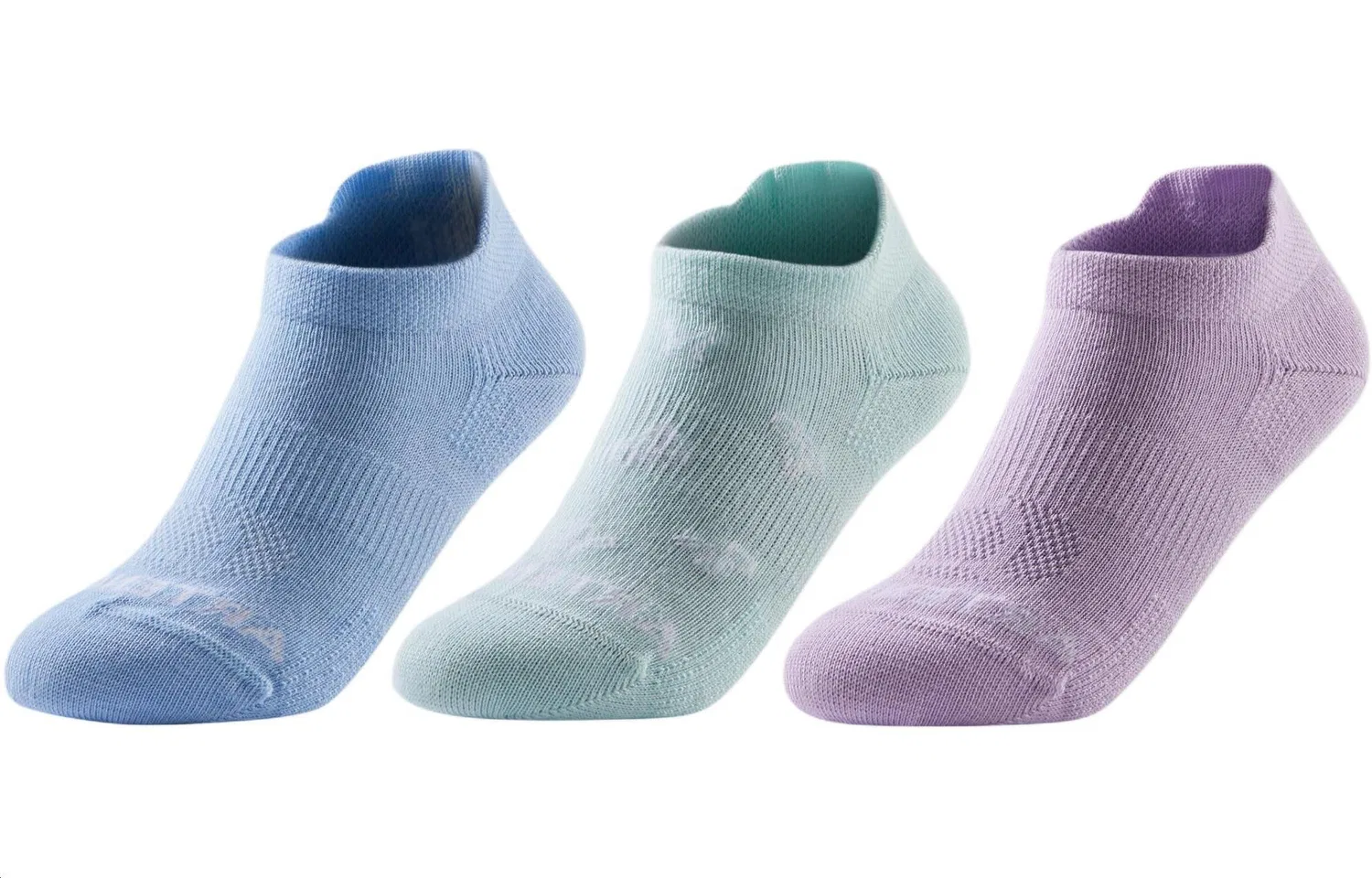Детские носки, набор из 3 пар, Blue+Green+Purple, DECATHLON