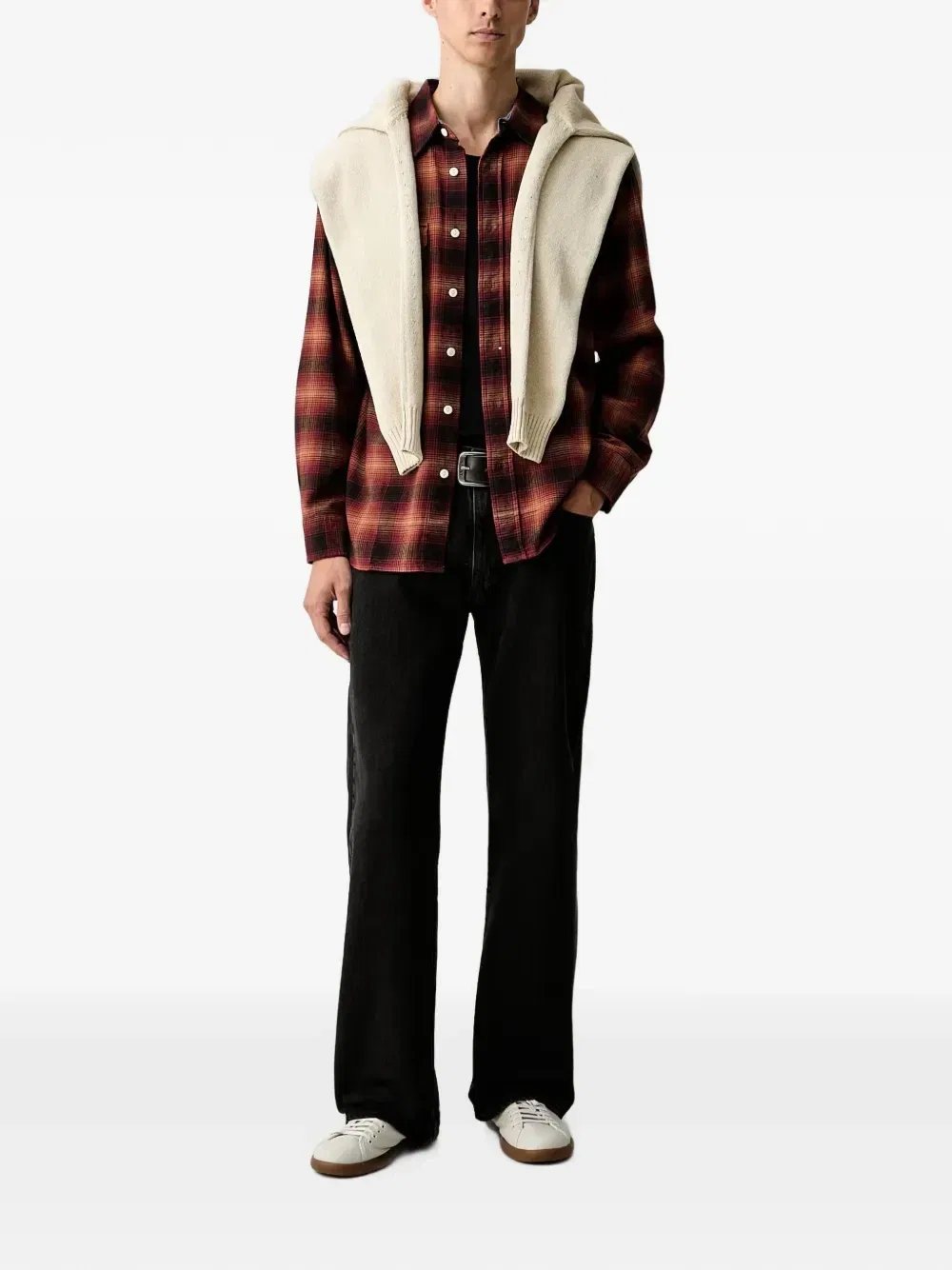 Рубашка Levi's Classic Worker в клетку, красный — фото 2