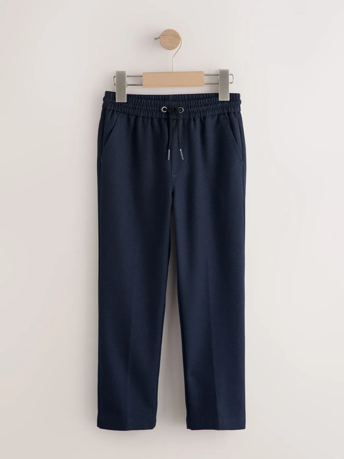 Брюки классические на резинке, Navy Pull-On Suit Trousers Next, темно-синий