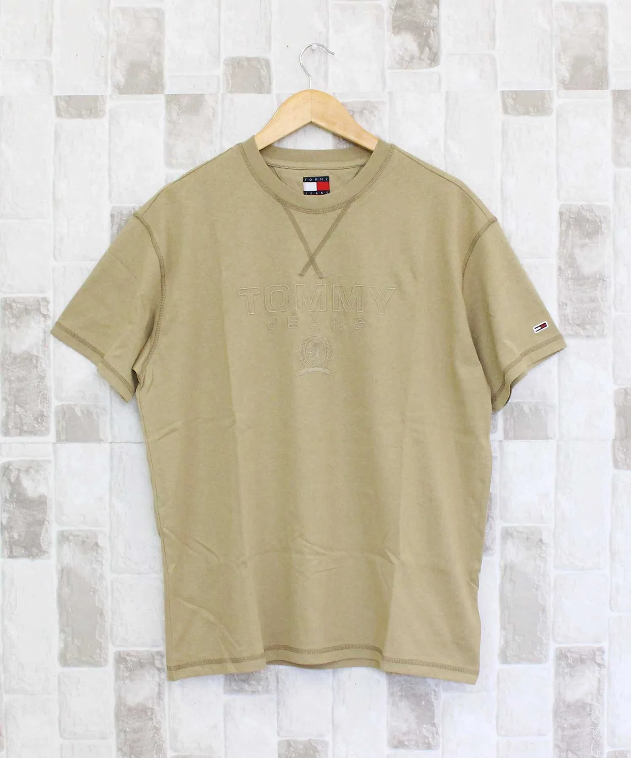 Мужская футболка с длинным рукавомTJM RLX TONAL CREST TEE TOMMY HILFIGER, Beige