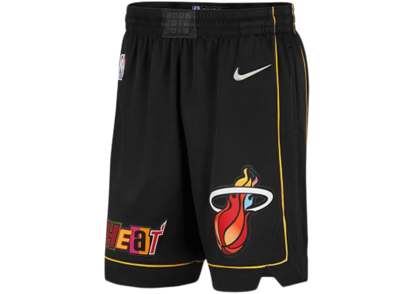 Мужские шорты с принтом Nike NBA Miami Heat City Edition Mixtape, Black