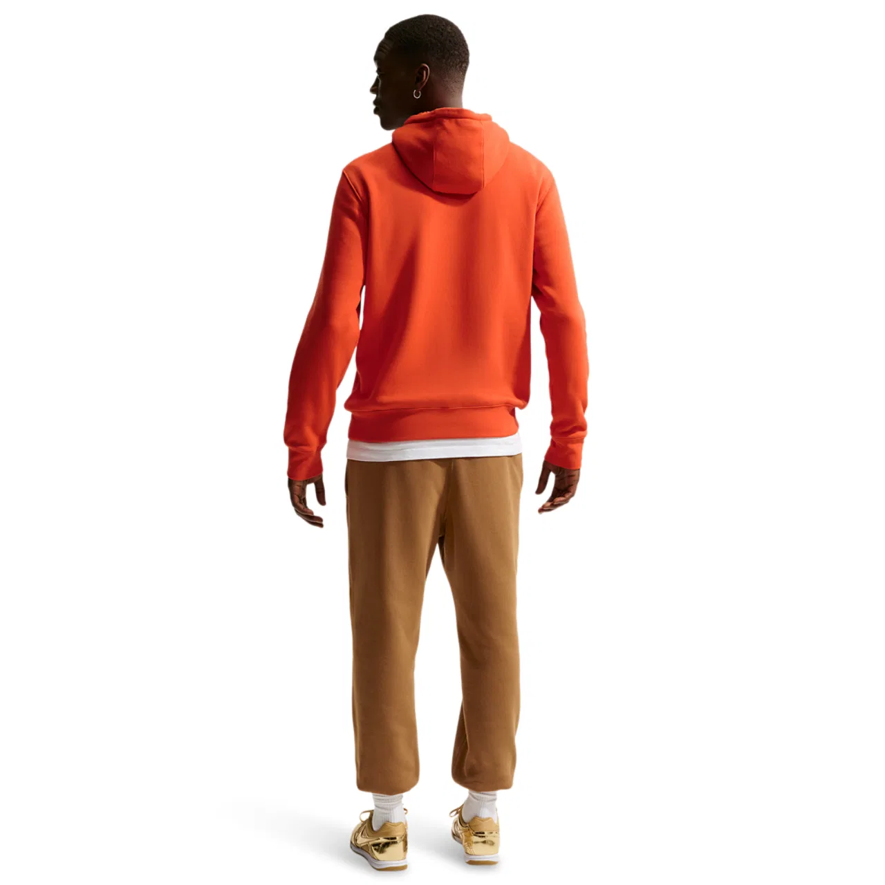 Мужские брюки Club Joggers Nike, цвет Ale Brown/White/Ale Brown — фото 4