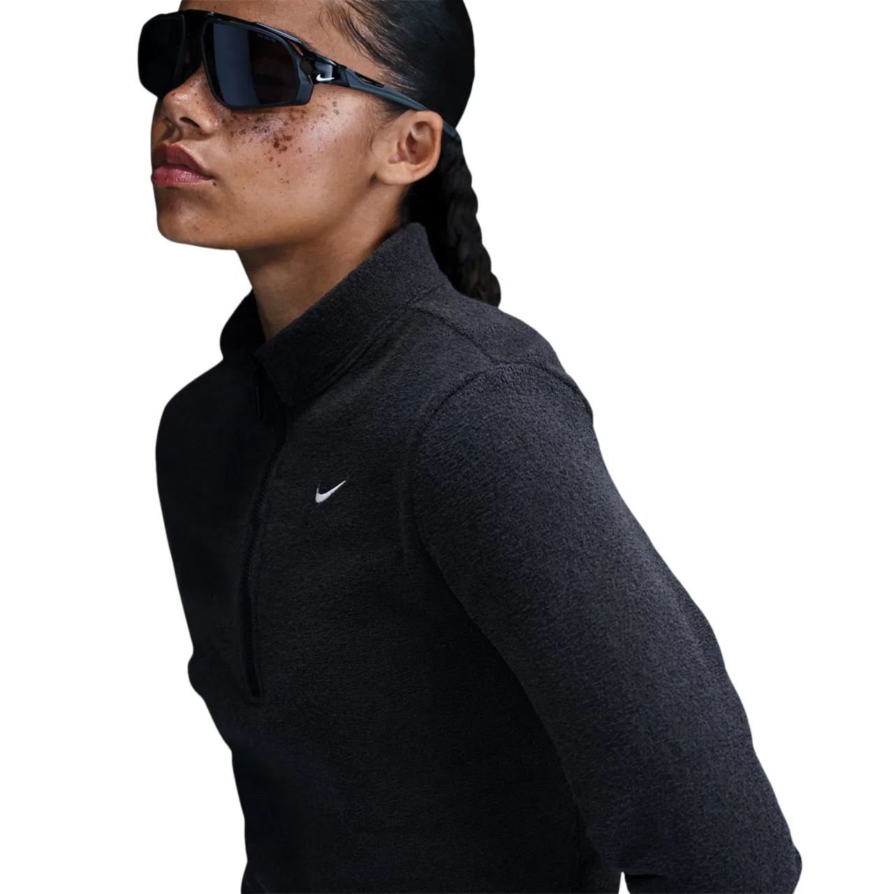 Женская футболка с длинным рукавом Phoenix Plush Nike, черный — фото 2